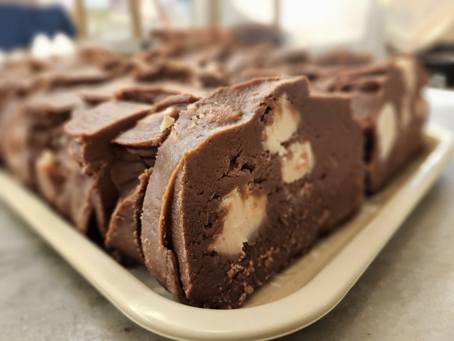 Slice of Chocolate Peanut Butter Fudge