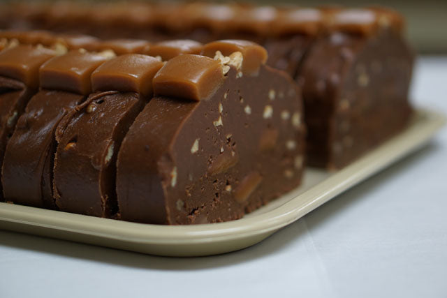 Slice of Caramel Pecan Fudge