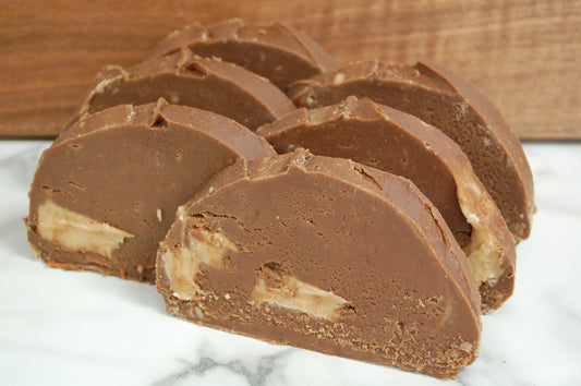 Slice of Chocolate Peanut Butter Fudge