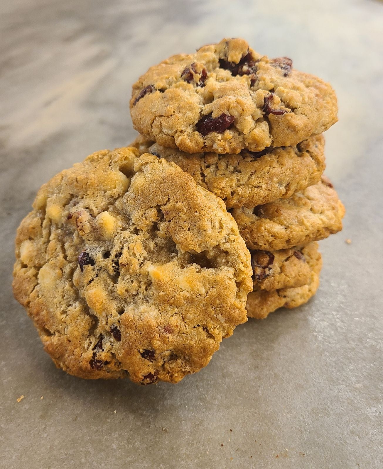 6 Oatmeal Cranberry White Chocolate Cookies